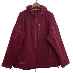 Baerskin Hoodie Mens 2XL Red Fleece Tactical 3.0 Sweater Jacket Pockets